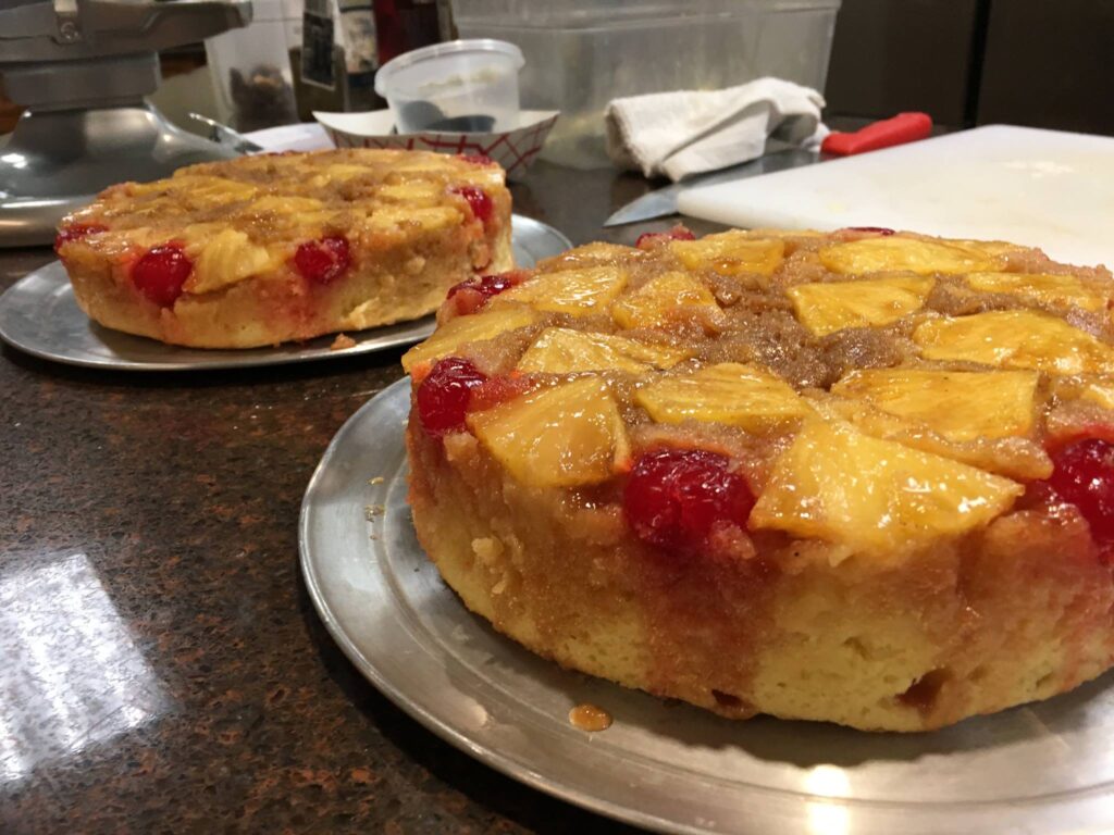 Pineapple upside down cake.