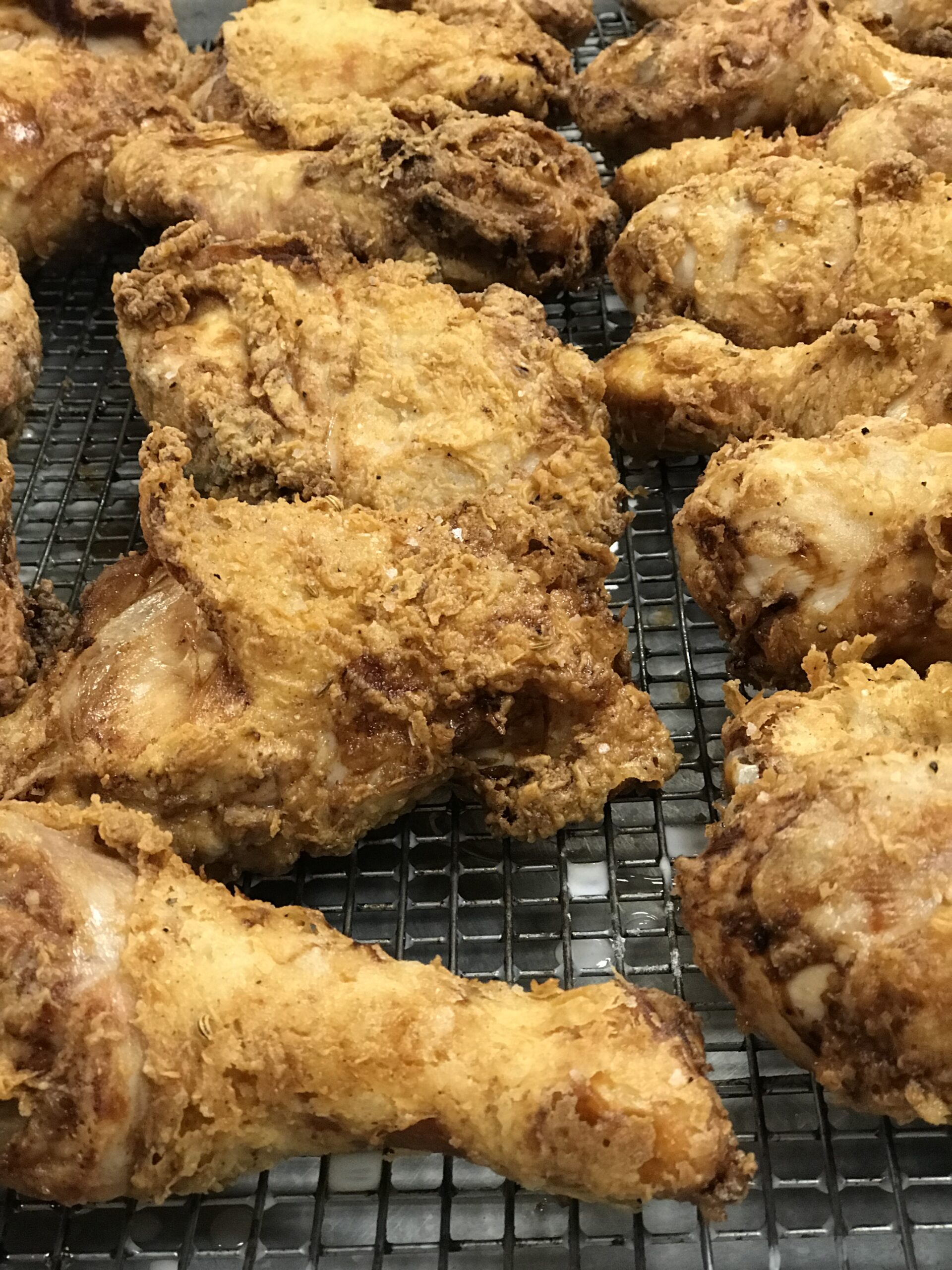 Buttermilk fried chicken.