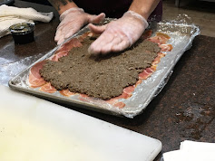 Duxelles and prosciutto for Beef Wellington.