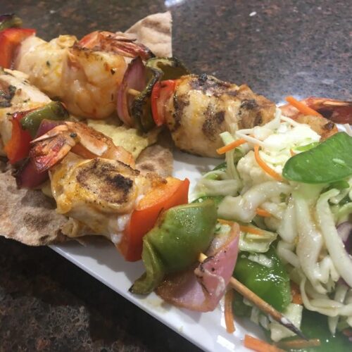 Chicken and Shrimp Kabobs