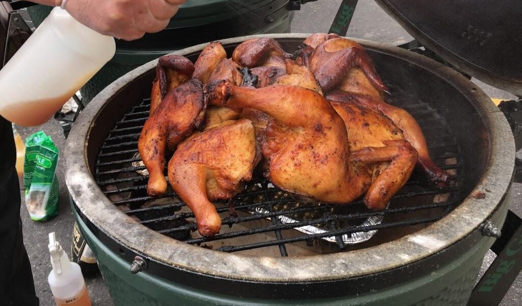 Applewood smoked chicken.