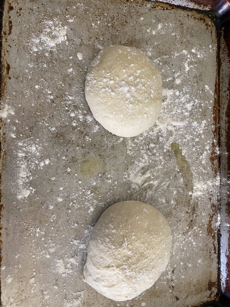 Pizza Dough Split in 2